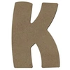 Image de Lettre majuscule K en bois MDF à décorer - 8 cm -