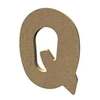 Image de Lettre majuscule Q en bois MDF à décorer - 8 cm