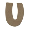 Image de Lettre majuscule U en bois MDF à décorer - 8 cm