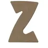 Image de Lettre majuscule Z en bois MDF à décorer - 8 cm