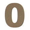 Image de Chiffre 0 en bois MDF à décorer - 8 cm