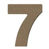 Image de Chiffre 7 en bois MDF à décorer - 8 cm