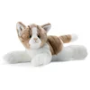 Image de Peluche Chat Roux-blanc Couche - 30 Cm