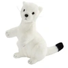 Image de Peluche Hermine Blanche Dressee 23cm