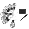 Image de Guirlande cage 10 ampoules KENY Noir Acier 3.90M