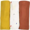 Image de Lange bébé Trois Kilos Sept (x3) Multicolore 70x70 cm 845 5006