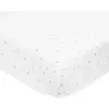 Image de Drap housse étoiles Trois Kilos Sept 60x120 cm Blanc TU 815 0018