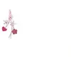 Image de Hochet berceau porte tetine fleurs roses
