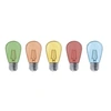 Image de Lot de 5 ampoules multicolores PARTY BULB E27 1W