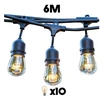 Image de Guirlande lumineuse MAFY LIGHT Noir Caoutchouc 6 mètres