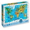 Image de Puzzle Cherche et trouve Planisphère des Animaux 100 pièces