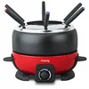 Image de H.Koenig Appareil à Fondue Electrique 6 Fourchettes 2L Inox ALP1800, Service à Fondue Chocolat Bourguignonne Fromage Savoyarde, Bol Amovible Antiadhésif Résistant, Couvercle antiprojection en occasion ou reconditionné