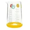 Image de Pichet doseur 0. 5 l en verre et silicone jaune