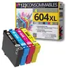 Image de 123CONSOMMABLES - 604XL - Cartouches Encre Compatible avec Epson 604 XL pour Expression Home XP-2200 XP-3200 XP-4200, Workforce WF-2910 WF-2930