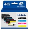 Image de Pack compatible BROTHER LC424, 4 cartouches