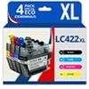 Image de 123CONSOMMABLES - LC422XL - Cartouches d'encre XL Grande capacité LC-422XLVAL Compatible avec Brother LC-422XLVAL pour Brother MFC-J5340DW