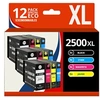 Image de 123CONSOMMABLES - PGI-2500XL - Cartouche Encre Compatible pour Canon PGL-2500 PGI 2500XL PGL2500XL pour Canon Maxify MB5150 MB5450 MB5050 MB5350