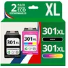 Image de 123CONSOMMABLES - 301XL Cartouches d'encre Remplacement pour HP 301 XL Noir et Couleur Grande Capacité Encre pour HP Envy 4500 4507 5530,DeskJet 1000
