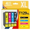 Image de 123CONSOMMABLES - T1295 - Cartouches Encre Compatible avec Epson T1295 pour Stylus SX525WD SX535WD SX425W SX230W Office BX635FWD BX305FW Workforce