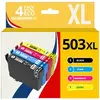 Image de 123CONSOMMABLES - 503XL - Cartouches d'encre Compatible pour Epson 503 XL pour Epson Expression Home XP-5200 XP-5205 Workforce WF-2960DWF WF-2965DWF