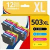 Image de 123CONSOMMABLES - 503XL - Cartouches d'encre Compatible pour Epson 503 XL pour Epson Expression Home XP-5200 XP-5205 Workforce WF-2960DWF WF-2965DWF