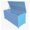 Image de Coffre de rangement lasuré bleu box1355