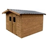 Image de Abri de jardin sans plancher 10.33 m2 brun doré the 3224.02 t