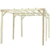 Image de Carport traité autoclave 15 m² sans couverture car3050a2