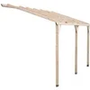 Image de Carport mural pergola 15 m² bois autoclavé car3050am