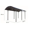 Image de Carport 27.51 m² gris anthracite car3676alcc