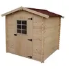 Image de Abri de jardin madriers massifs 3.24 m² bois naturel vd2020.02n