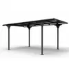 Image de Habrita - Carport en aluminium toit plat gris anthracite 1 voiture 14,70m2 - CAR3050ALTP