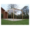 Image de Pergola en bois thermo chauffé 15.10 m² avec couverture pvc th3051s2