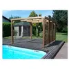 Image de Pergola thermauvent en bois thermo chauffé avec vantelles mobiles sur mur 10.67 m² tho3531v