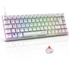 Image de The G-Lab Keyz Titanium Blanc - Clavier Gamer Mécanique 65% RGB AZERTY FR en occasion ou reconditionné