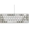 Image de Clavier Gamer filaire - - KEYZ-HYDRO-WG/FR - 60% format compact - AZERTY - Rétroéclairé - Gris/Blanc
