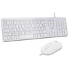 Image de Bluestork - Ensemble Clavier Souris Mac Filaire Blanc - Clavier Apple AZERTY FR Silencieux & Souris 2400 DPI - Design Ultra-Slim - Touches Ciseaux - USB-A & USB-C - pour Tout Claviers Mac & Ipad en occasion ou reconditionné
