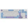 Image de Clavier gaming Keyz Elite 400 RGB Triple Mode AZERTY Mecanique Blanc/Bleu