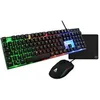 Image de Pack gaming 4 en 1 - - COMBO NEON - Clavier Membrane Full Size + Souris 3600 DPI + Tapis + Casque