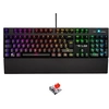 Image de USB KEYZ Rubidium Clavier Mécanique Gaming AZERTY FR Haute Performance, RGB 100% Personnalisable, Anti-Ghosting, Repose-Poignet - Compatible avec PC
