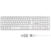 Image de Bluestork Clavier Français AZERTY Filaire pour Mac - Touches Concaves et Silencieuses, 13 Raccourcis Multimédia, Adaptateur USB/USB-C en occasion ou reconditionné
