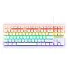 Image de Clavier gaming mécanique avec fil Azerty Keyz Mercury TKL Blanc