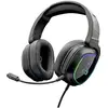 Image de - Casque Gaming, Korp Radium Casque Gamer avec Micro Detachable, Casque de Jeu avec LED Lumière, Casque Fil Gaming Son Stéréo Bass 3.5mm Jack