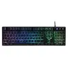 Image de Clavier filaire Gaming GLAB Caesium - Membrane - RGB - Précis et silencieux - Noir