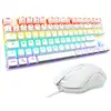 Image de Pack gaming filaire TKL 2-en-1 Combo Mercury clavier Azerty et souris Blanc