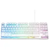 Image de Clavier Gaming - Membrane Rgb Tkl - - Keyz-Caesiumt-W/Fr - Fr Layout - 12 Raccourcis - 100% Personnalisable - Blanc
