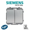 Image de Siemens - double va et vient aluminium delta iris