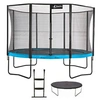 Image de Trampoline de jardin 365 cm + filet de sécurité + échelle + bâche de protection | PUNCHI Bleu 360