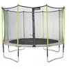 Image de Trampoline de jardin 365 cm + filet de sécurité JUMPI Taupe/Vert 360. Trampoline certifié par le CRITT sport & loisirs