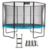 Image de Trampoline de jardin 365 cm + filet de sécurité + échelle + kit ancrage | PUNCHI Bleu 360